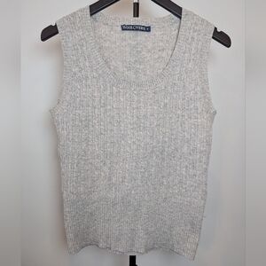 WoolOvers Women's Size S Gray Knit Nautical Tank Top